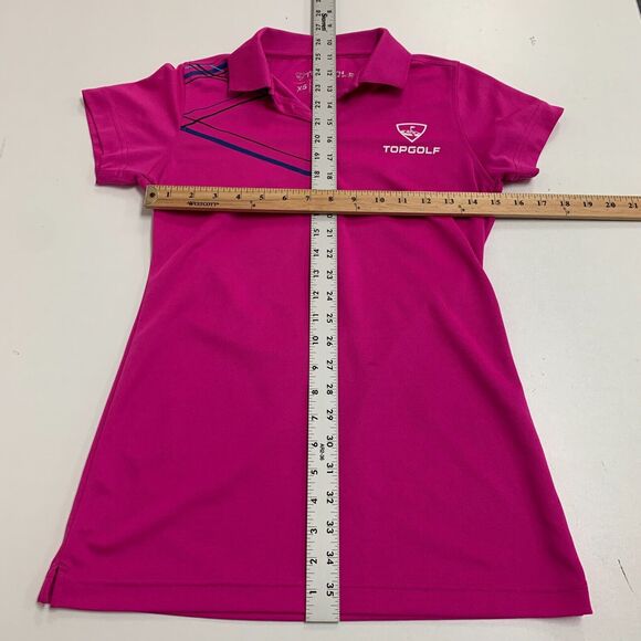 Top Golf Uniform Polo Shirt Women XS Extra Small Honeysuckle Short Sleeve Collar - Picture 6 of 10